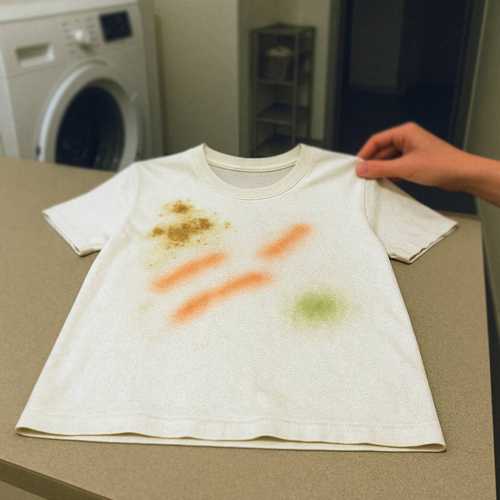 stained white t-shirts